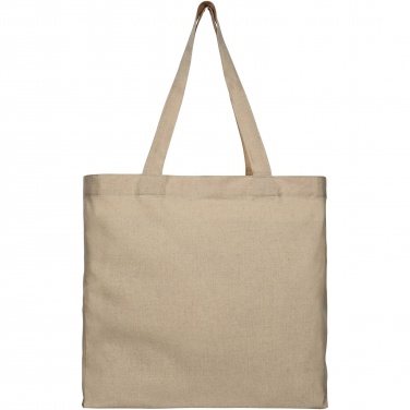 Logo trade promotional items image of: Pheebs 210 g/m² recycled gusset tote bag 13L