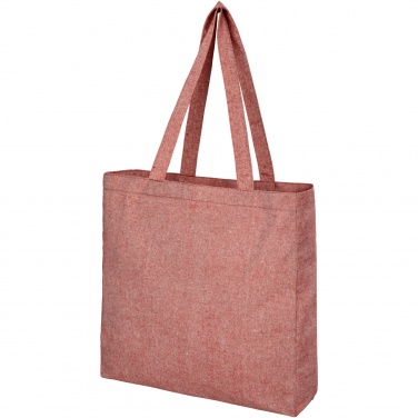 Logo trade advertising products picture of: Pheebs 210 g/m² recycled gusset tote bag 13L