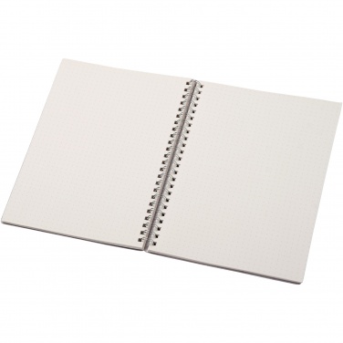 Logo trade promotional giveaways picture of: Bianco A5 size wire-o notebook