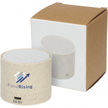 Logotrade promotional merchandise picture of: Kikai wheat straw Bluetooth® speaker