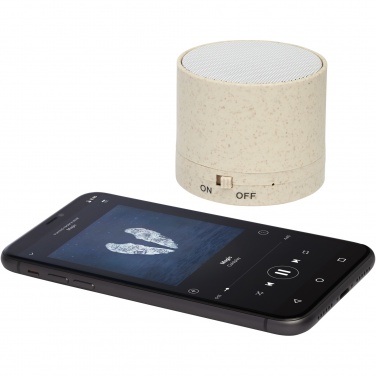 Logo trade promotional products picture of: Kikai wheat straw Bluetooth® speaker