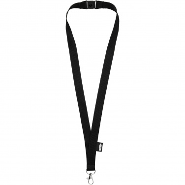 Logo trade promotional merchandise picture of: Tom recycled PET lanyard with breakaway closure