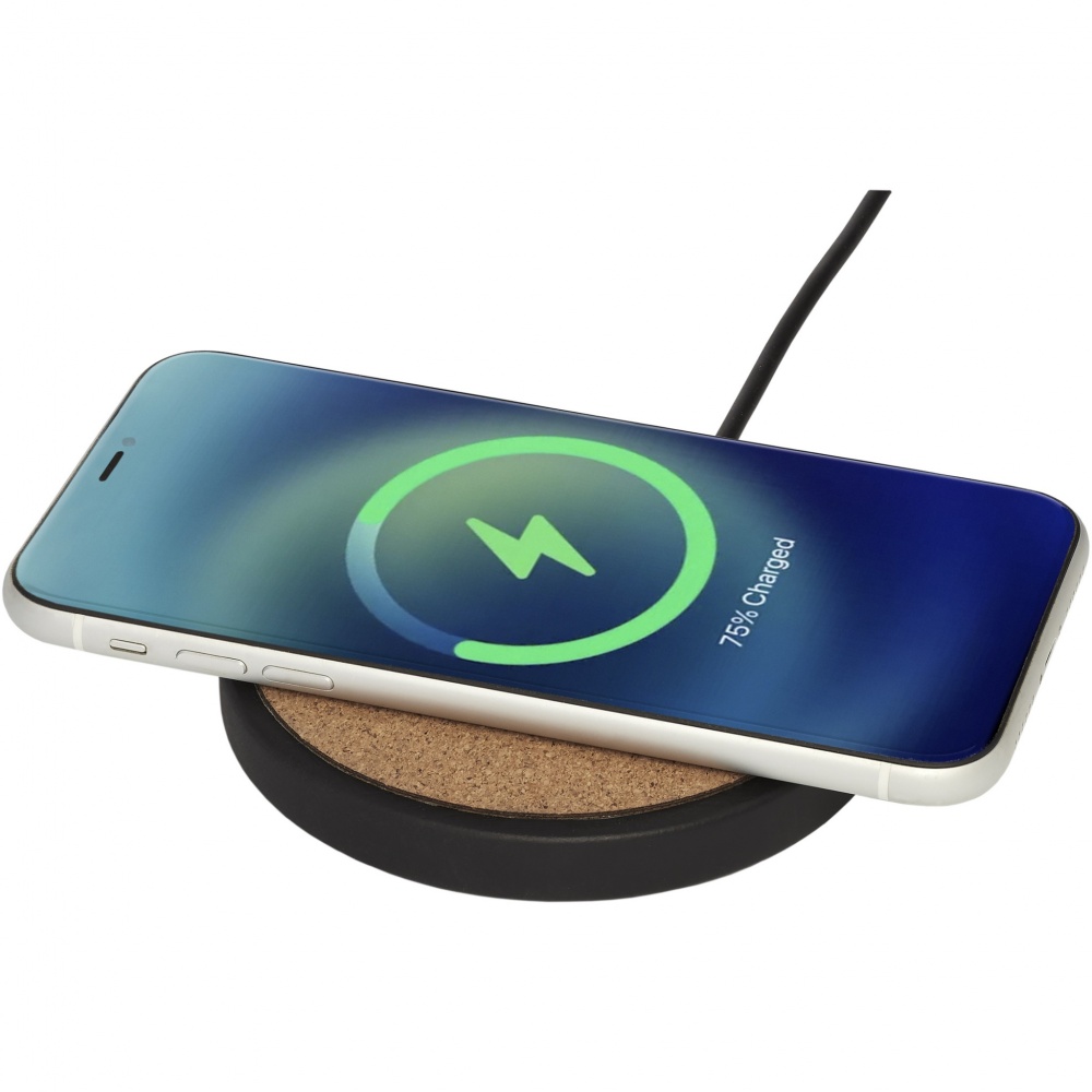 Logotrade promotional gifts photo of: Kivi 10W limestone/cork wireless charging pad