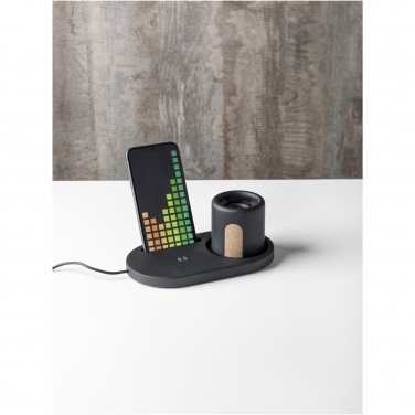 Logo trade promotional items picture of: Klip 5W wireless charging desk organizer