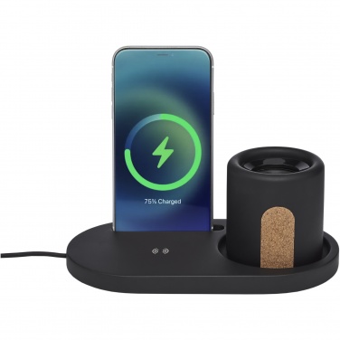 Logo trade advertising products picture of: Klip 5W wireless charging desk organizer