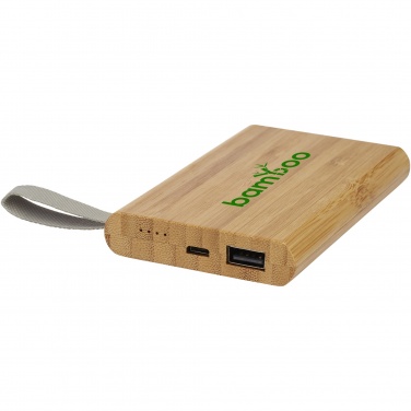 Logo trade promotional items picture of: Tulda 5000 mAh bamboo power bank