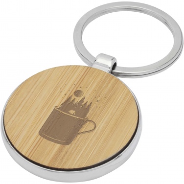 Logotrade corporate gift picture of: Nino bamboo round keychain