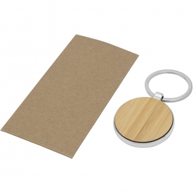 Logotrade advertising products photo of: Nino bamboo round keychain