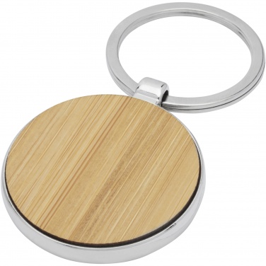 Logotrade promotional product image of: Nino bamboo round keychain