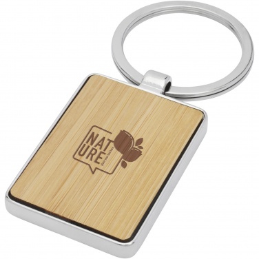 Logotrade promotional product image of: Neta bamboo rectangular keychain