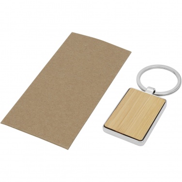 Logotrade promotional giveaways photo of: Neta bamboo rectangular keychain