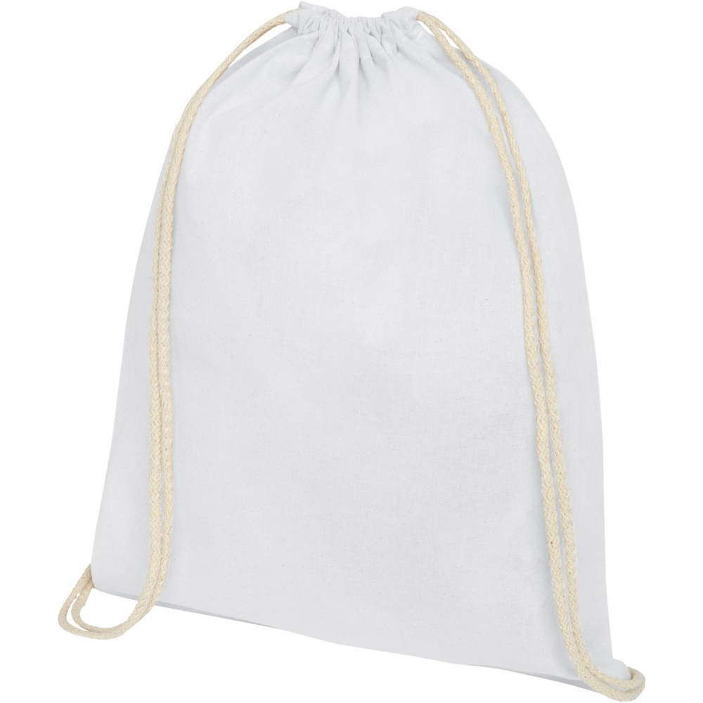 Logotrade promotional merchandise image of: Oregon 140 g/m² cotton drawstring bag 5L