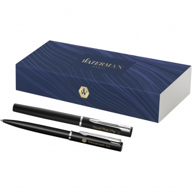 Logo trade corporate gift photo of: Waterman Allure ballpoint and rollerball pen set