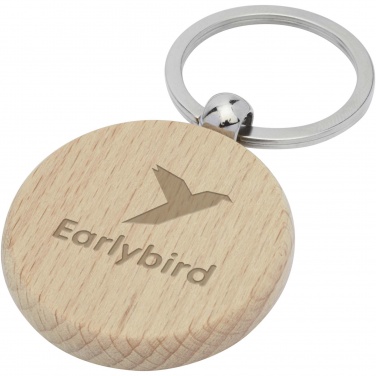 Logotrade corporate gift picture of: Giovanni beech wood round keychain