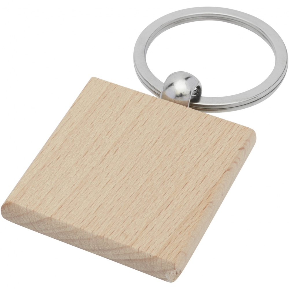 Logotrade business gift image of: Gioia beech wood squared keychain