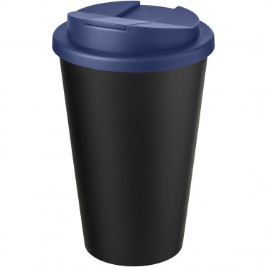 Logo trade business gifts image of: Americano® Eco 350 ml recycled tumbler with spill-proof lid