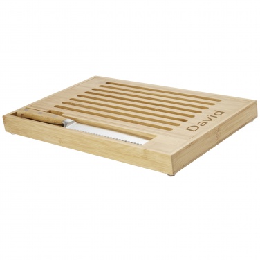 Logotrade corporate gift image of: Pao bamboo cutting board with knife