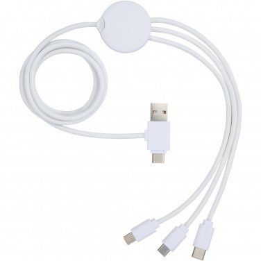 Logo trade promotional giveaways picture of: Pure 5-in-1 charging cable with antibacterial additive