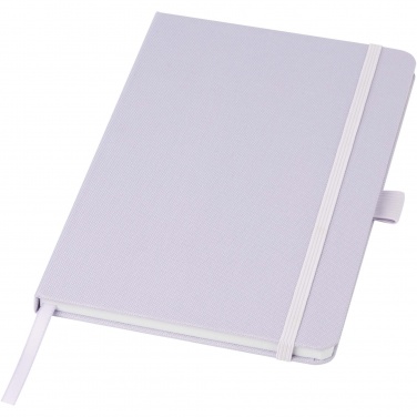 Logo trade promotional items image of: Honua A5 recycled paper notebook with recycled PET cover