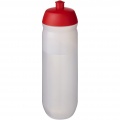 HydroFlex™ Clear 750 ml squeezy sport bottle, Red / Frosted clear