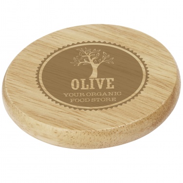 Logo trade advertising products image of: Scoll wooden coaster with bottle opener