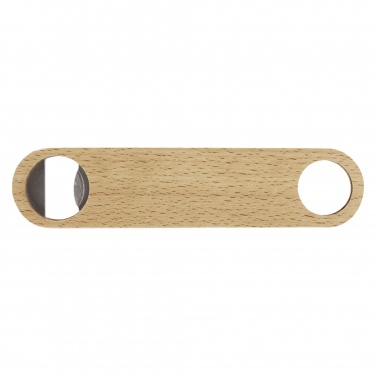 Logo trade promotional gifts image of: Origina wooden bottle opener