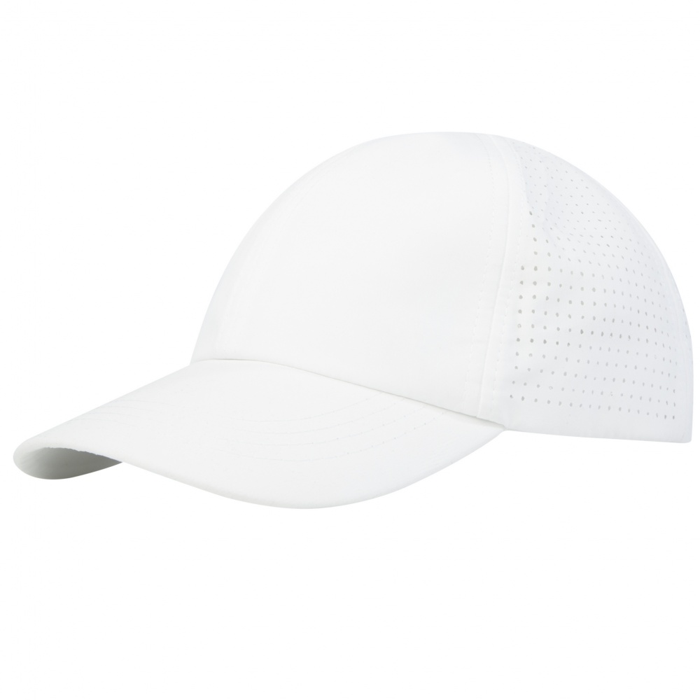 Logo trade corporate gifts image of: Mica 6 panel GRS recycled cool fit cap