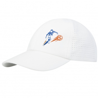 Logo trade promotional giveaway photo of: Mica 6 panel GRS recycled cool fit cap