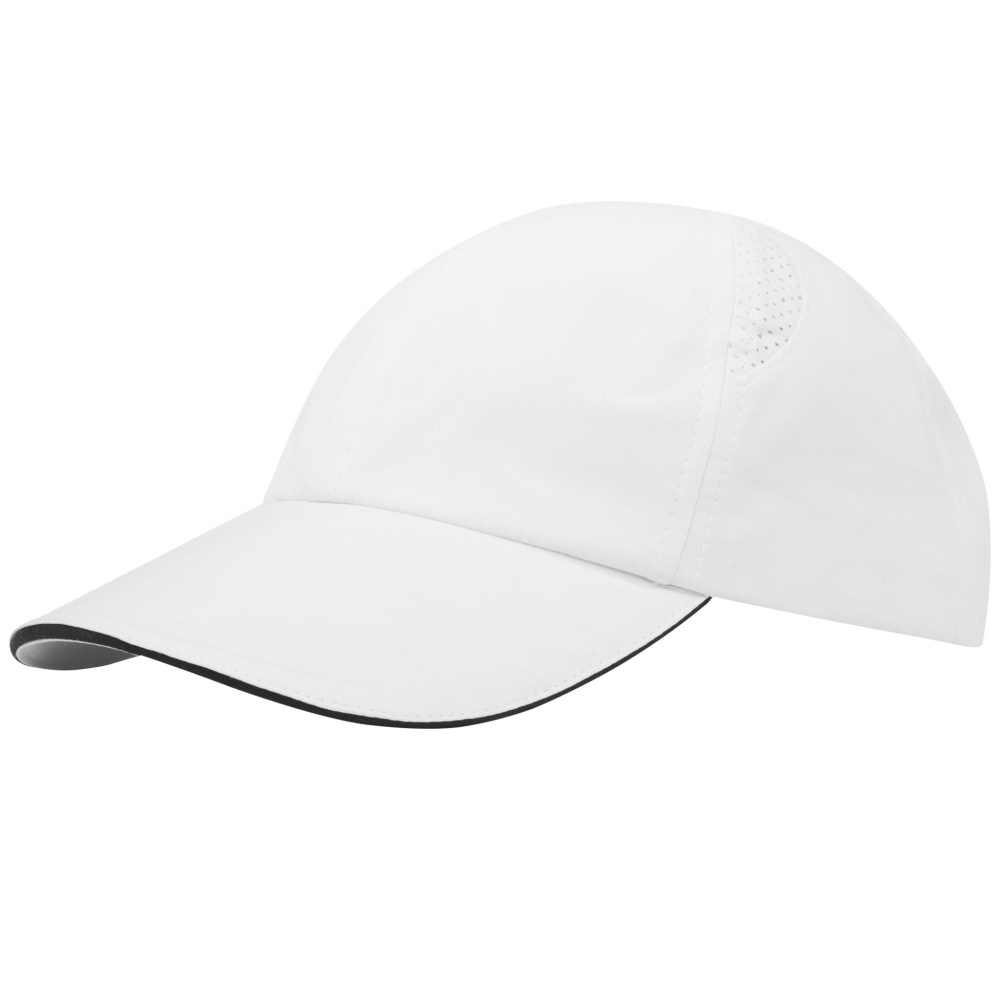 Logo trade advertising product photo of: Morion 6 panel GRS recycled cool fit sandwich cap