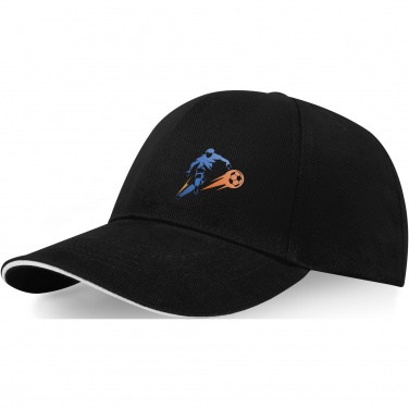 Logotrade promotional merchandise picture of: Topaz 6 panel GRS recycled sandwich cap