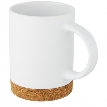 Logo trade promotional giveaways image of: Neiva 425 ml ceramic mug with cork base