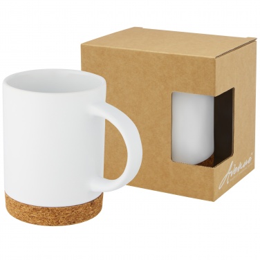 Logo trade promotional gift photo of: Neiva 425 ml ceramic mug with cork base