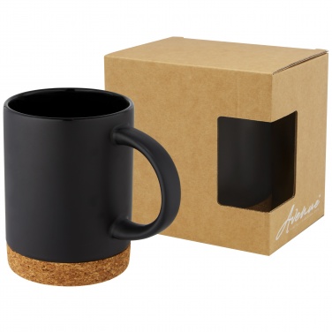 Logo trade promotional product photo of: Neiva 425 ml ceramic mug with cork base