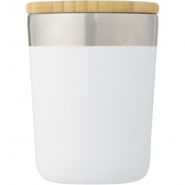 Logo trade corporate gifts picture of: Lagan 300 ml copper vacuum insulated stainless steel tumbler with bamboo lid