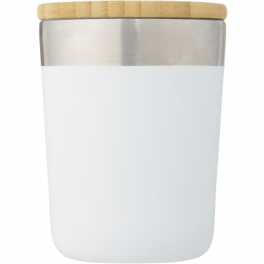 Logotrade promotional gift picture of: Lagan 300 ml stainless steel tumbler with bamboo lid