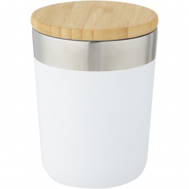 Logo trade advertising products picture of: Lagan 300 ml stainless steel tumbler with bamboo lid