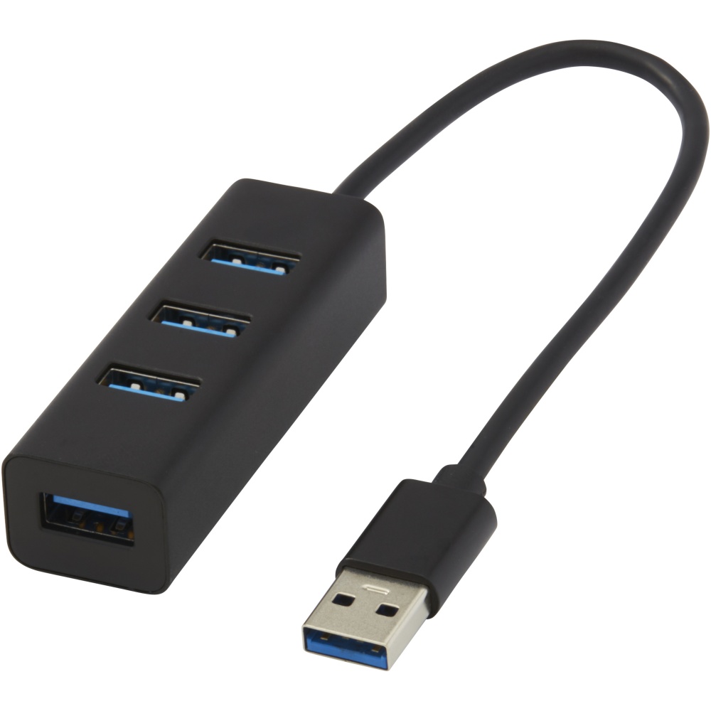 Logo trade advertising products picture of: ADAPT aluminum USB 3.0 hub