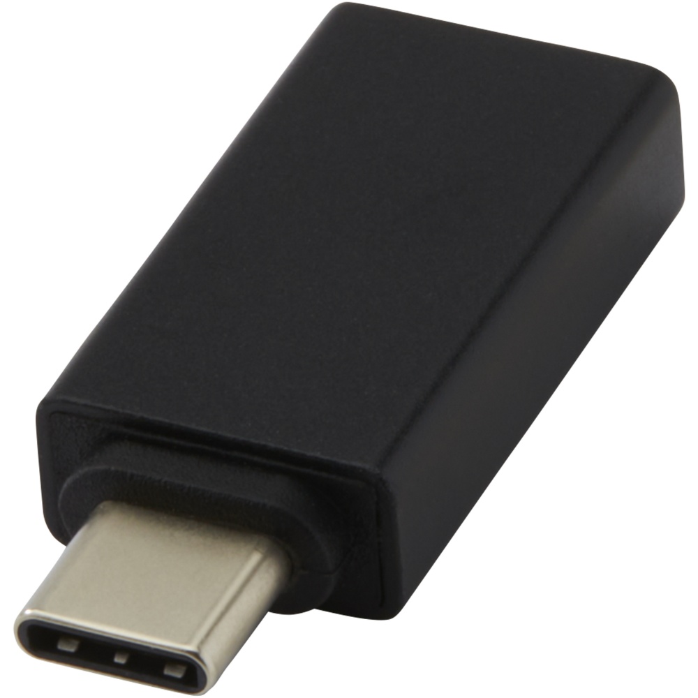 Logo trade promotional merchandise picture of: ADAPT aluminum USB-C to USB-A 3.0 adapter