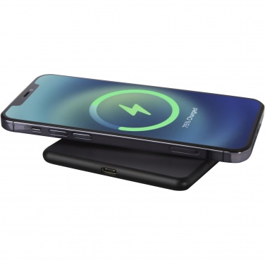 Logotrade corporate gift image of: Loop 10W recycled plastic wireless charging pad