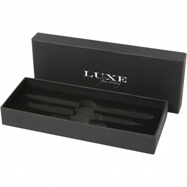 Logo trade promotional products image of: Tactical Dark duo pen gift box