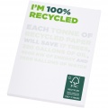 Desk-Mate® A7 recycled notepad, White