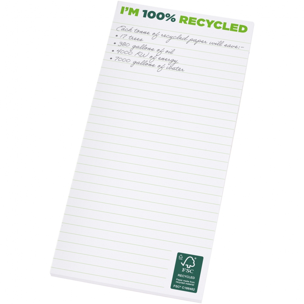 Logotrade promotional merchandise picture of: Desk-Mate® 1/3 A4 recycled notepad