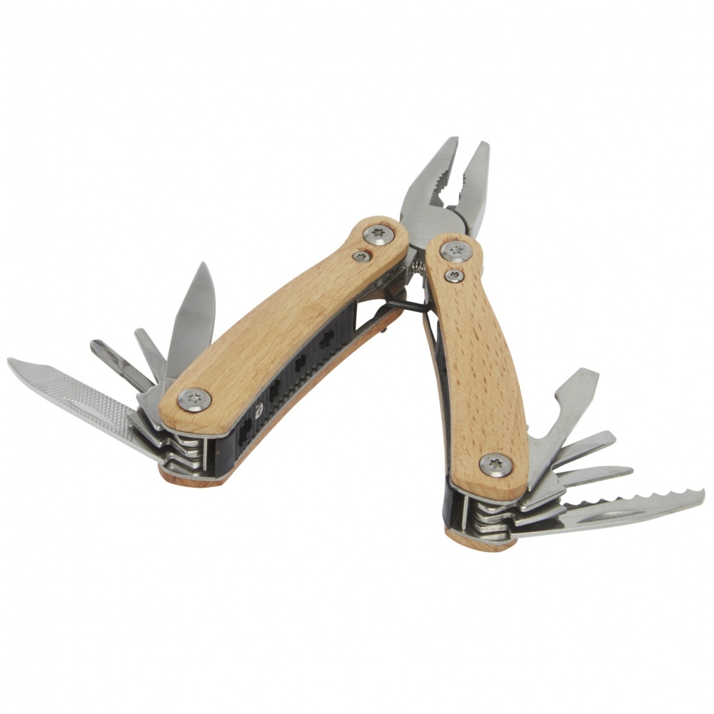 Logotrade promotional gift image of: Anderson 12-function medium wooden multi-tool