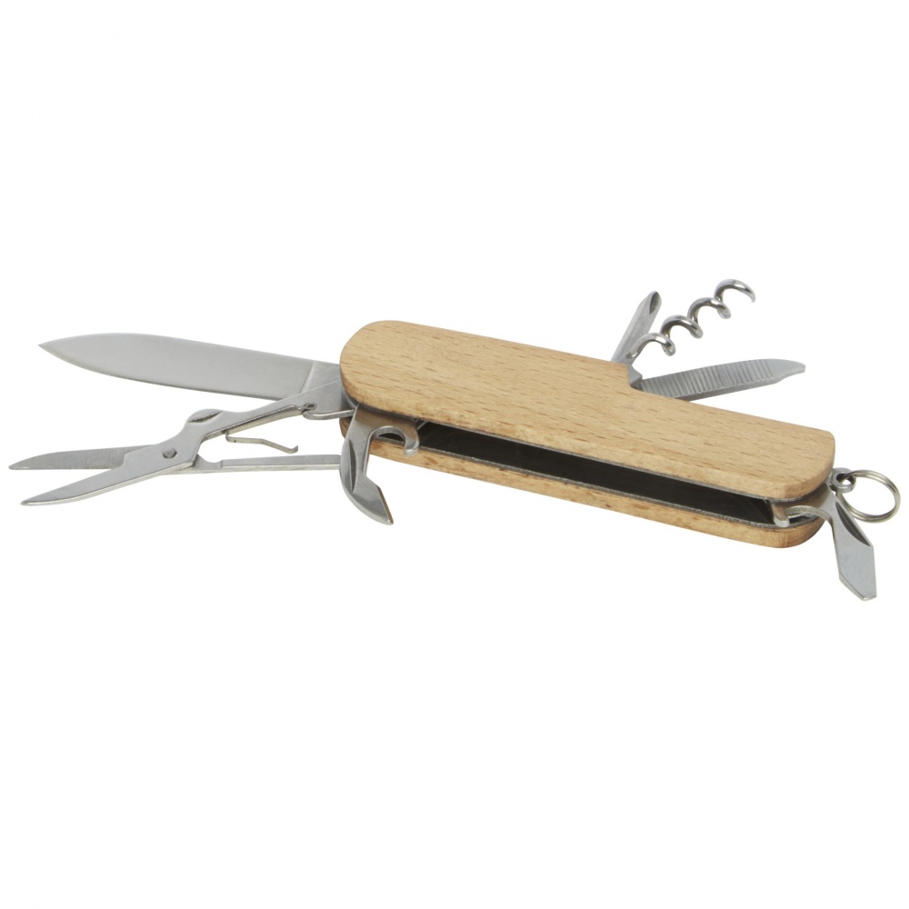 Logotrade business gift image of: Richard 7-function wooden pocket knife