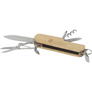 Logo trade promotional giveaways picture of: Richard 7-function wooden pocket knife