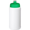 Baseline 500 ml recycled sport bottle, White / Green