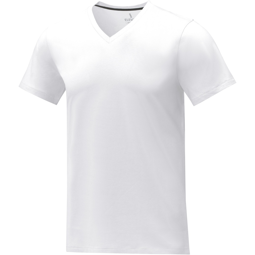 Logo trade business gift photo of: Somoto short sleeve men's V-neck t-shirt 