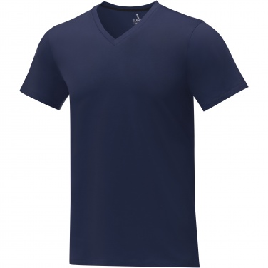 Logo trade promotional giveaways picture of: Somoto short sleeve men's V-neck t-shirt 