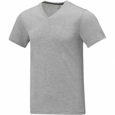 Logo trade promotional merchandise photo of: Somoto short sleeve men's V-neck t-shirt 