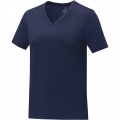 Somoto short sleeve women's V-neck t-shirt , Navy